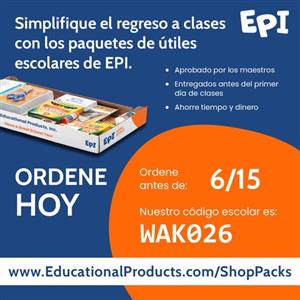School Supply Packs - Spanish Flyer